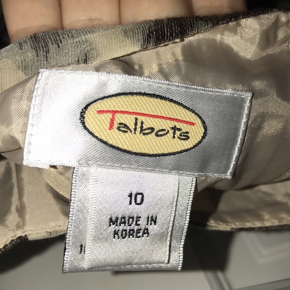 talbots cheetah pencil flair skirt - Picture 4 of 4